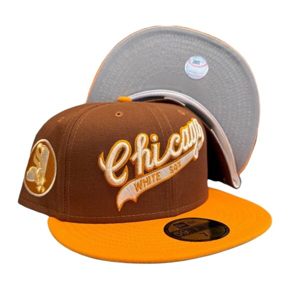 New Era Chicago White Sox 59FIFTY Fitted Hat Cap Tiramsu Pack - Picture 9 of 10